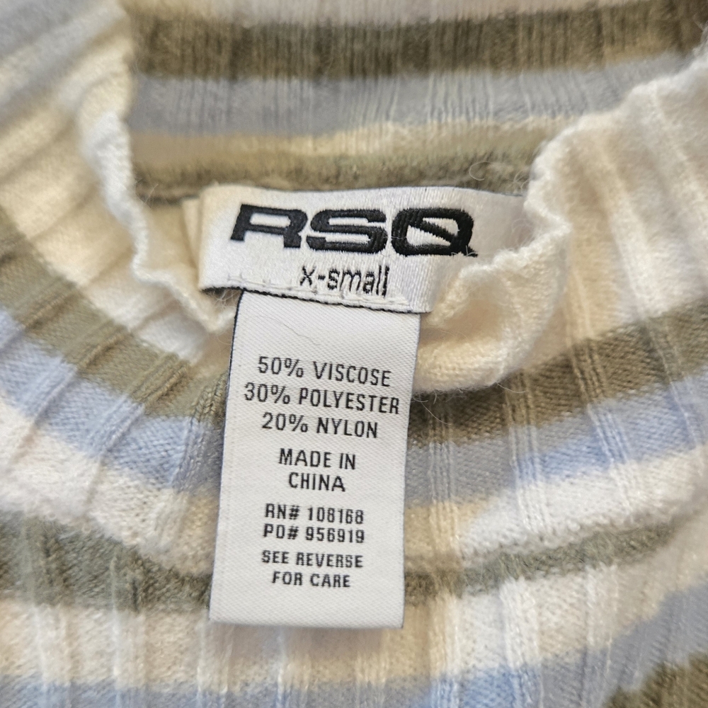 FREE SHIPPING RSQ Striped Knit Sweater XS - Picture 7 of 8